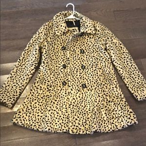Cheetah print coat